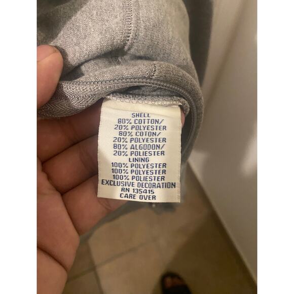 Y2K Vintage Coogi Gray Fleece Full Zip Hoodie Size Medium - Picture 9 of 9